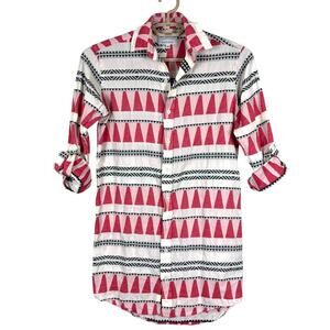 Emily Phillips Nashville The Girlfriend Shirt Dress size 3 (M) southwest preppy